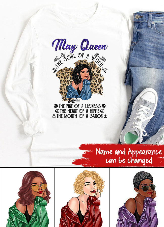 May Birthday Shirt, Custom Birthday Shirt, Queens Born In May, May Birthday Gifts, May Shirts For Woman