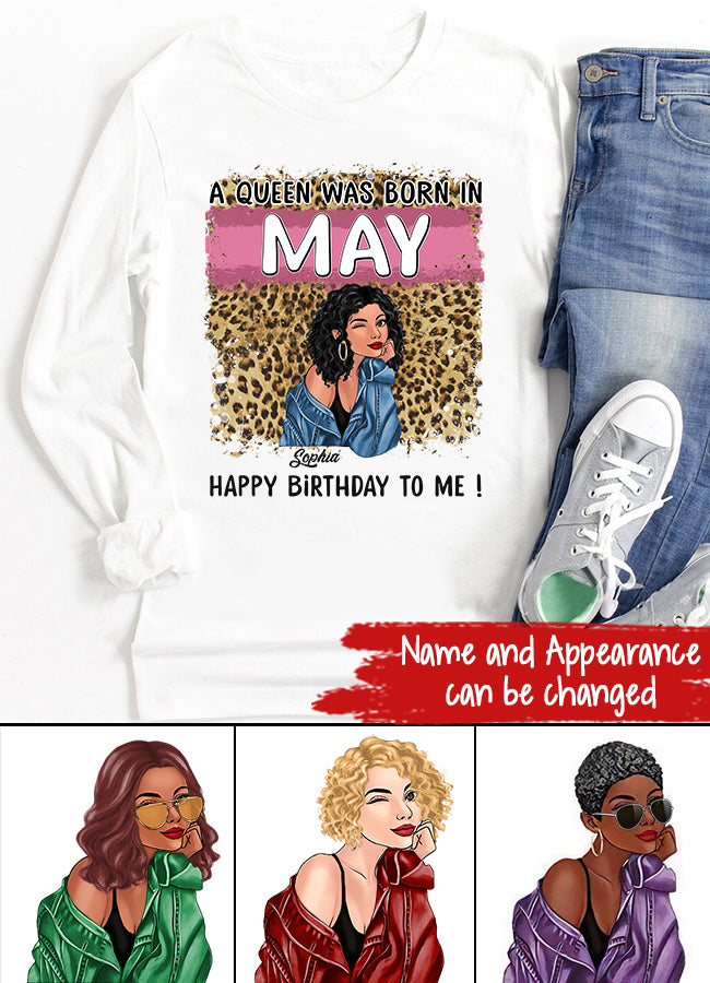 May Birthday Shirt, Custom Birthday Shirt, Queens Born In May, May Birthday Gifts, May Shirts For Woman