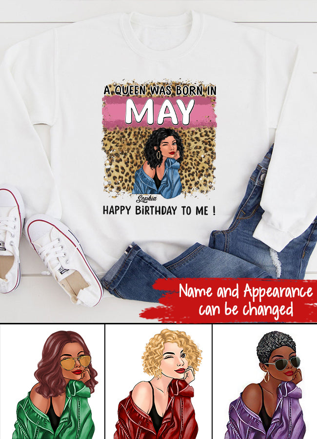 May Birthday Shirt, Custom Birthday Shirt, Queens Born In May, May Birthday Gifts, May Shirts For Woman