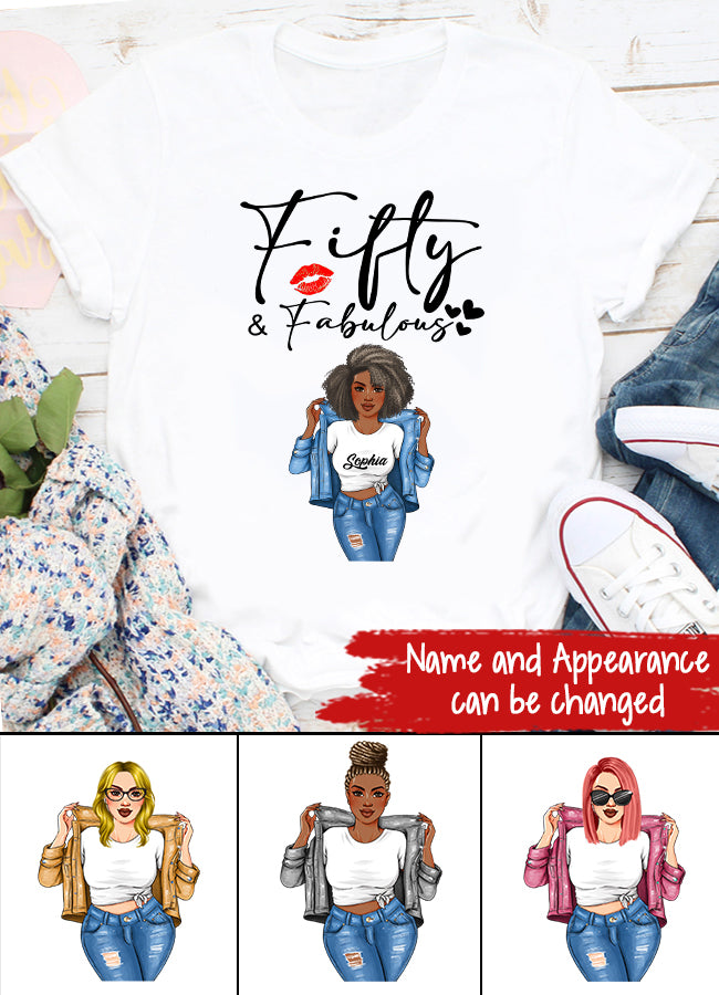 50th Birthday Shirts, Custom Birthday Shirts, Turning 50 Shirt, Gifts For Women Turning 50, 50 And Fabulous Shirt, 1972 Shirt, 50th Birthday Shirts For Her