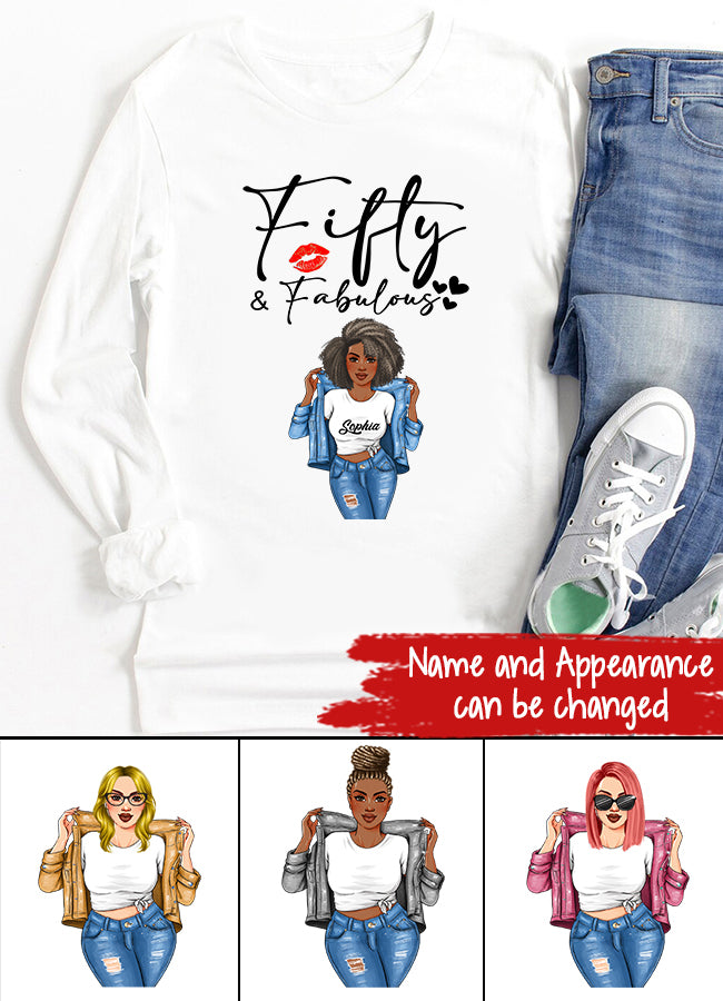 50th Birthday Shirts, Custom Birthday Shirts, Turning 50 Shirt, Gifts For Women Turning 50, 50 And Fabulous Shirt, 1972 Shirt, 50th Birthday Shirts For Her