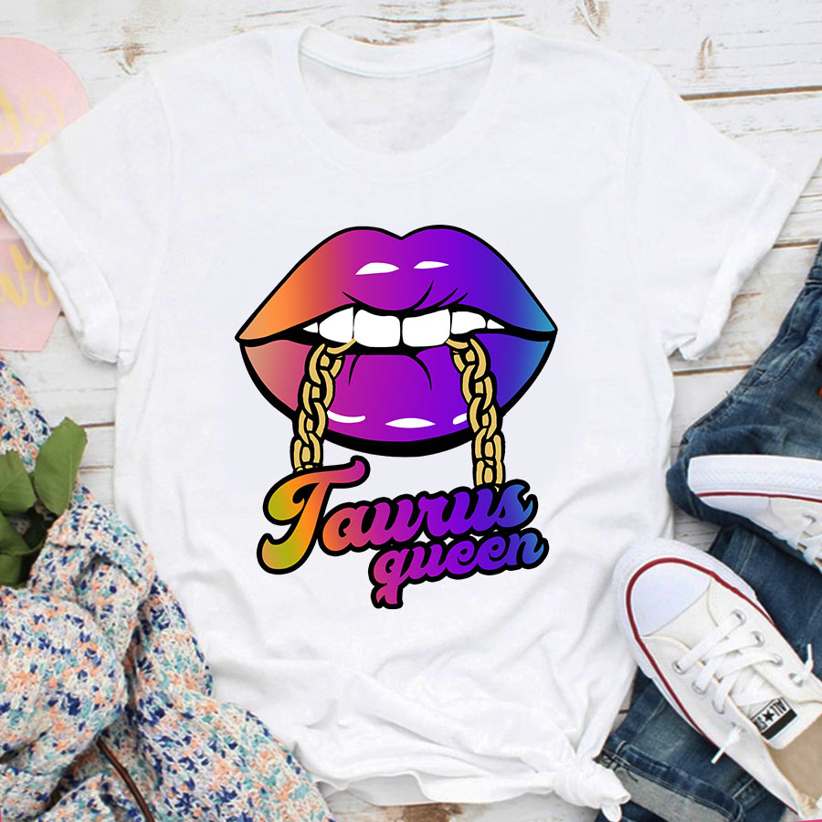 Taurus Girl, Taurus Birthday Shirts For Woman, Taurus Birthday Month, Taurus Cotton T-Shirt For Her