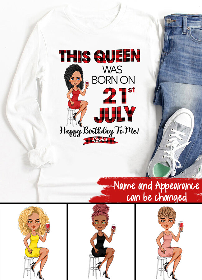 July Birthday Shirt, July Queen Custom Birthday Shirt, Queens Born In July, July Birthday Shirts For Woman, July Birthday Gifts