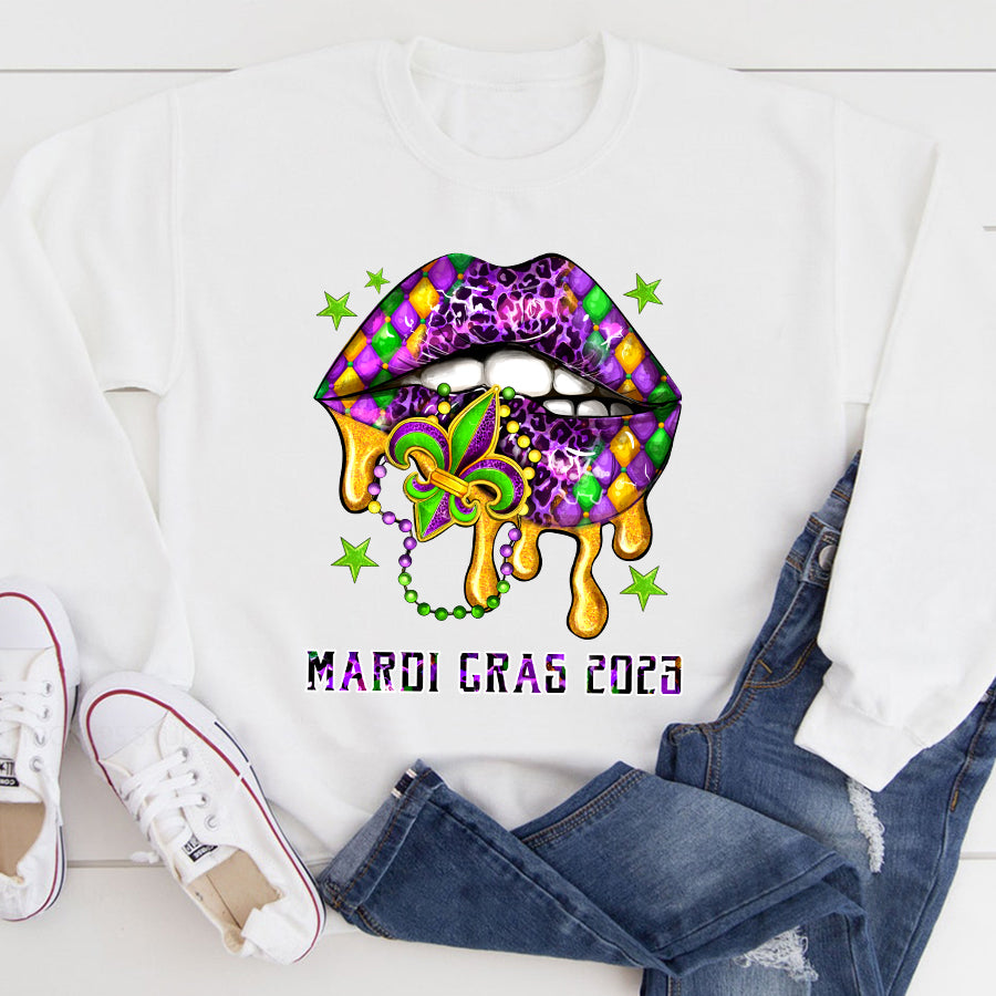 Mardi Gras lips shirts, Mardi Gras png, western lips shirt, western Mardi Gras gifts
