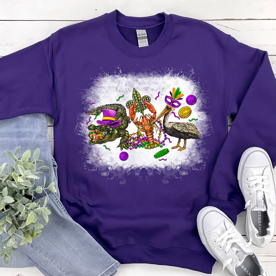 Mardi Gras Shirt, Saints Shirt, Fat Tuesday Shirt, Flower de luce Shirt, Louisiana Shirt, Saints New Orleans Shirt, Mardi Gras Day Shirt