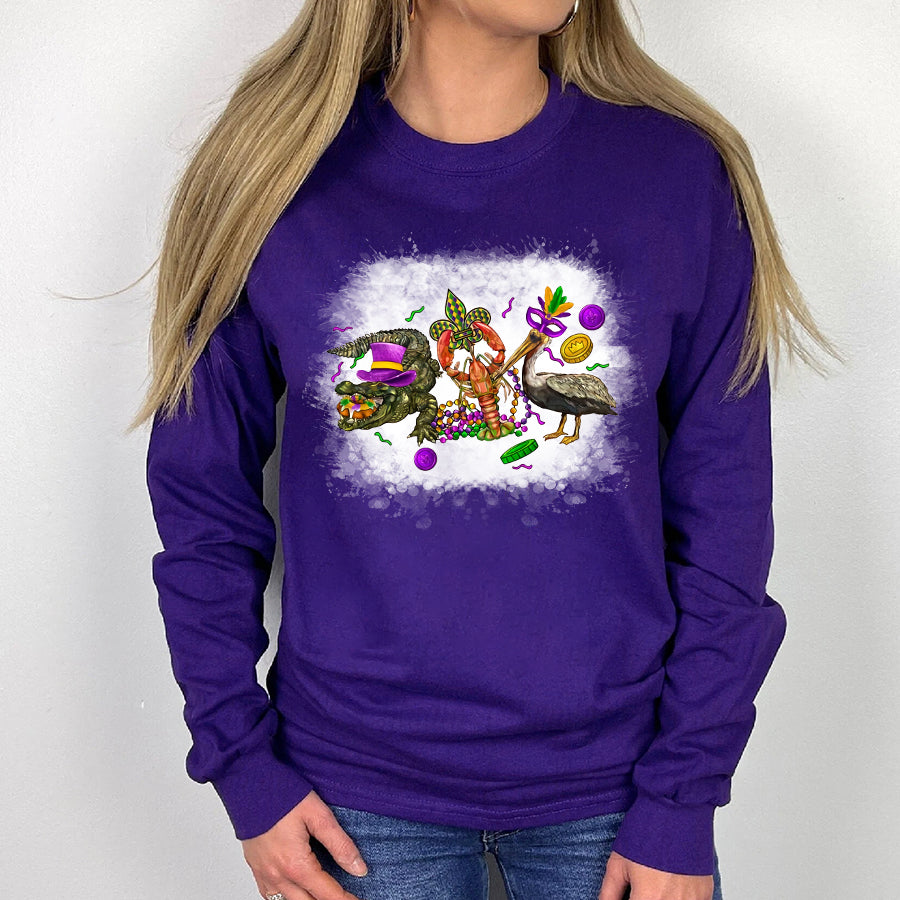 Mardi Gras Shirt, Saints Shirt, Fat Tuesday Shirt, Flower de luce Shirt, Louisiana Shirt, Saints New Orleans Shirt, Mardi Gras Day Shirt