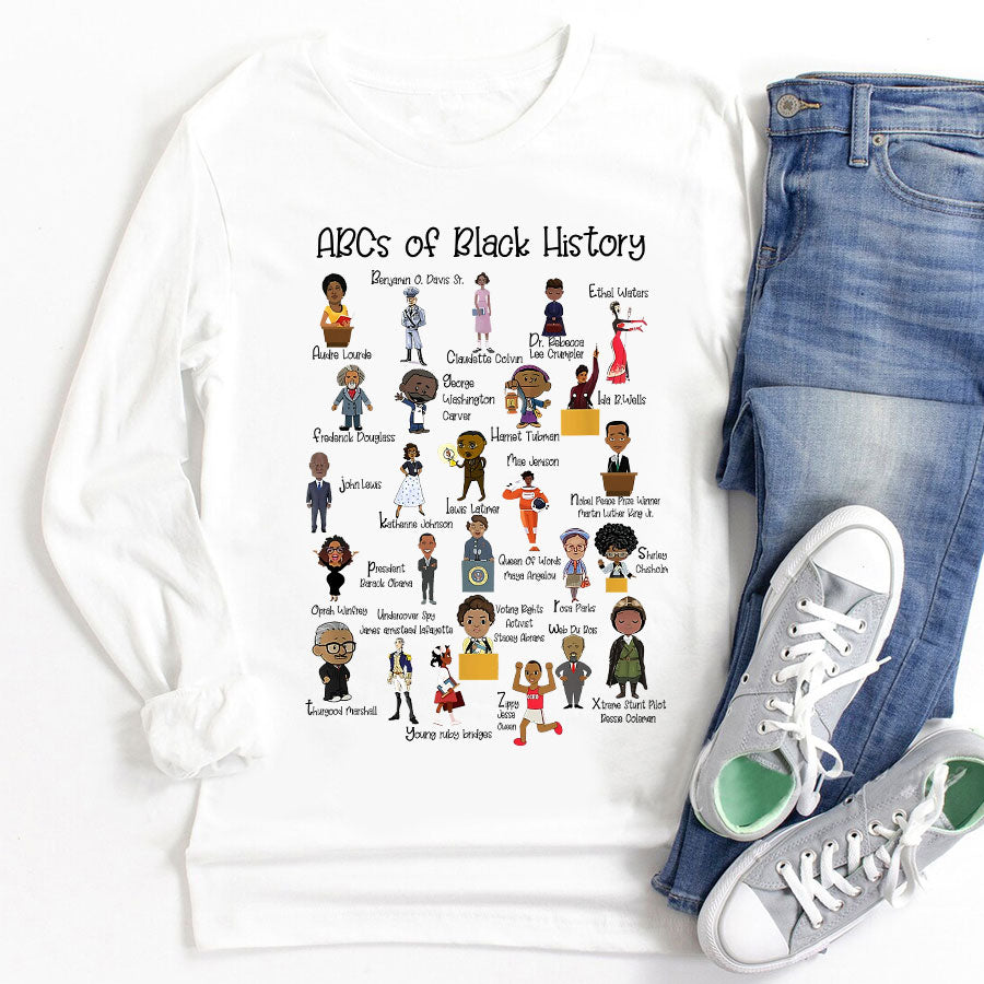 ABCs Of Black History Shirt, Black History Month Shirt, Black History Tee, Black Lives Matter Gift, Black Month Gift
