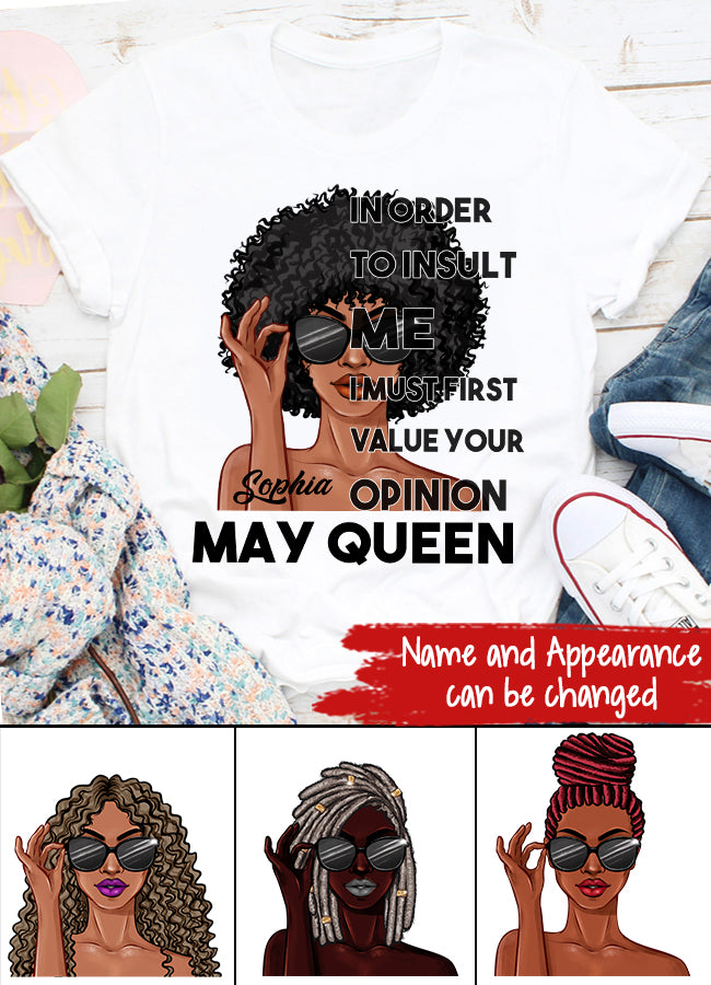 May Birthday Shirt, Custom Birthday Shirt, Queens Born In May, May Birthday Gifts, May Shirts For Woman