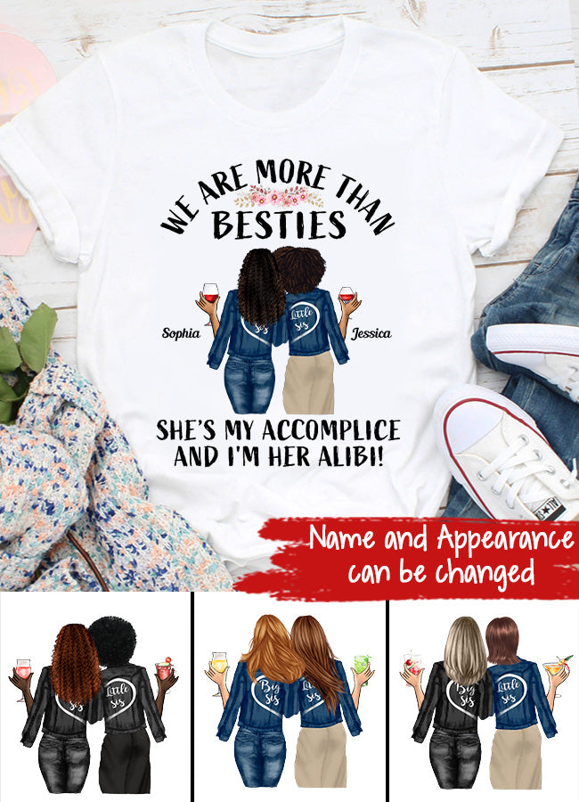 Personalized T Shirt, Sister Shirt, Gifts For Best Friends, Best Friend Shirts, Big Sister Shirt, Friend Shirt, Friends T Shirt Women