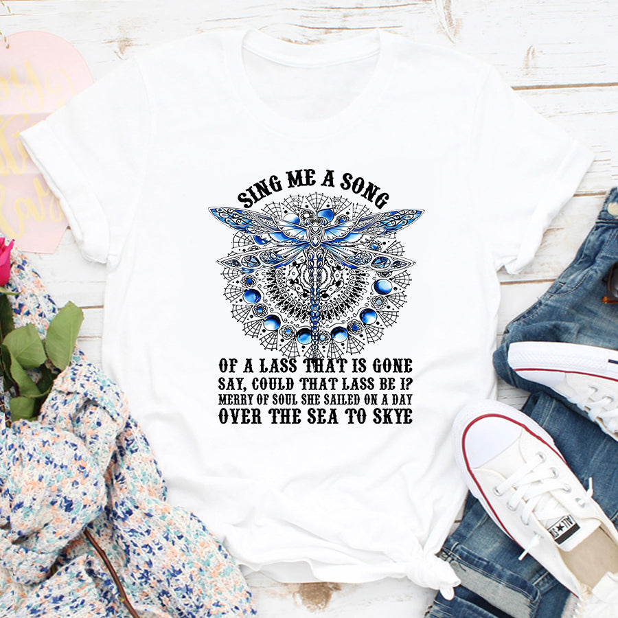 Sing me a song of a lass that is gone say, could that lass be i Hippie t shirt, Peace Love Shirt, Hippie soul cotton shirt for women