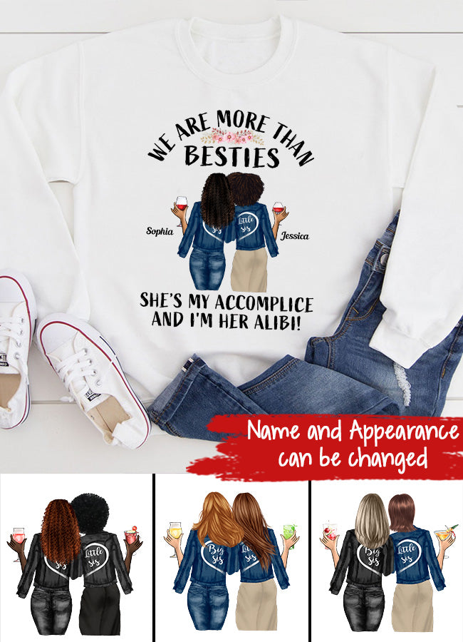 Personalized T Shirt, Sister Shirt, Gifts For Best Friends, Best Friend Shirts, Big Sister Shirt, Friend Shirt, Friends T Shirt Women