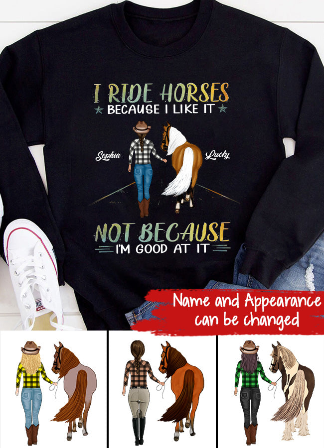 Personalized Horse Shirt, Horse Riding Shirts, Horse Rider Gift , Gifts For Horseback Riders , Horse Shirts For Women , Gifts For Horse Lovers