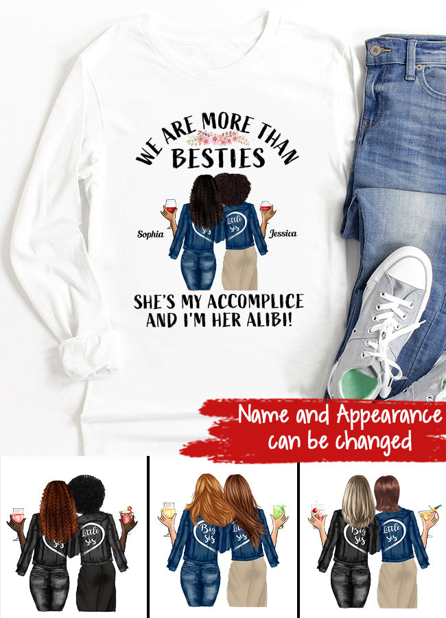 Personalized T Shirt, Sister Shirt, Gifts For Best Friends, Best Friend Shirts, Big Sister Shirt, Friend Shirt, Friends T Shirt Women