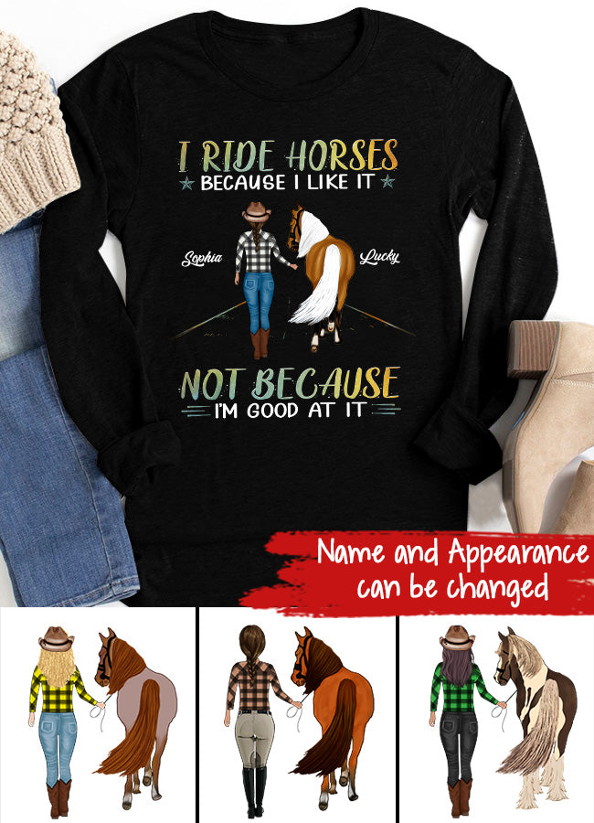 Personalized Horse Shirt, Horse Riding Shirts, Horse Rider Gift , Gifts For Horseback Riders , Horse Shirts For Women , Gifts For Horse Lovers