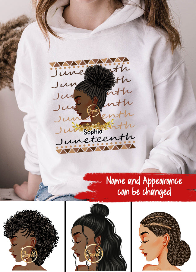 Personalized Shirt - Juneteenth T Shirt, Black Women&#39;s Juneteenth t shirt, Juneteenth shirt ideas, Black History Gift For Black Woman