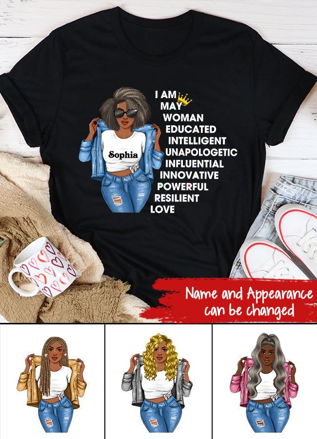 May Birthday Shirt, Custom Birthday Shirt, Queens Born In  May, May Birthday Gifts,  May Birthday Gifts