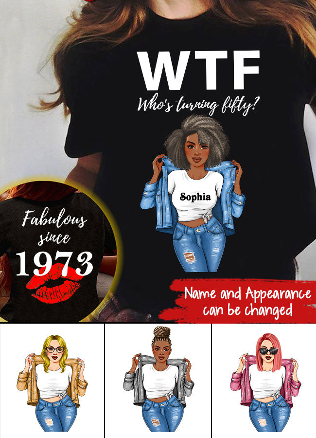 Chapter 50, Fabulous Since 1973 50th Birthday Unique T Shirt For Woman, Her Gifts For 50 Years Old , Turning 50 Birthday Cotton Shirt