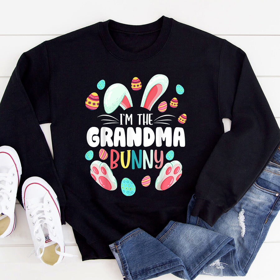 Easter Shirt I&#39;m The Grandma Bunny Matching Family Easter Party T-Shirt Funny Easter Gift