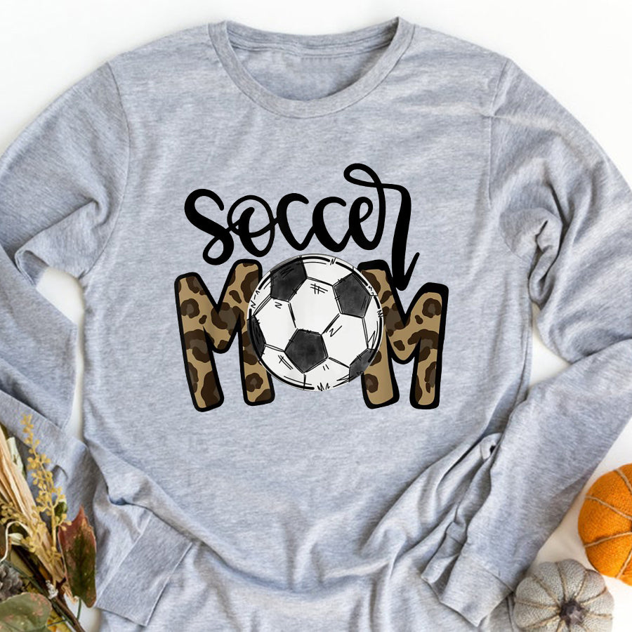 Soccer Mom Shirt Soccer Mom Leopard Funny Soccer Mom Mother&#39;s Day 2022 T-Shirt Mother Day Shirts