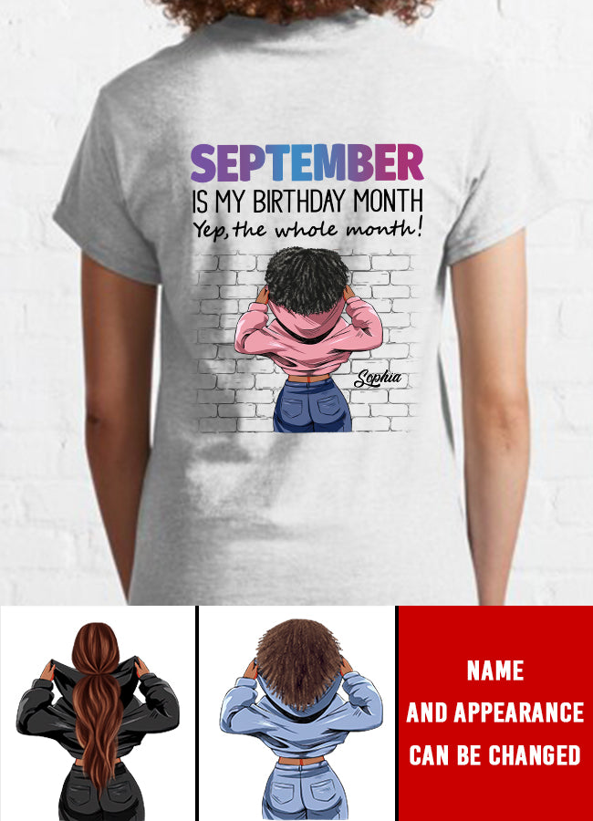 September Birthday Shirt, Custom Birthday Shirt, Queens are Born In September, September Birthday Shirts For Woman, September Birthday Gifts