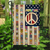 Hippie house flag, hippie gift ideas, hippie Yard Decoration