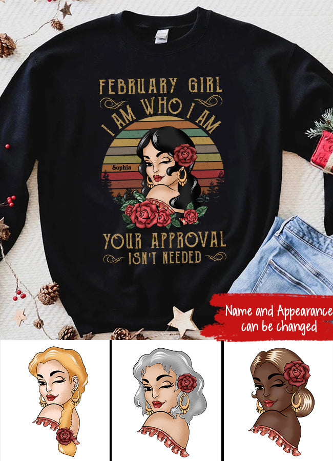 February Birthday Shirt, Custom Birthday Shirt, Queens Born In February, February Birthday Shirts For Woman, February Birthday Gifts