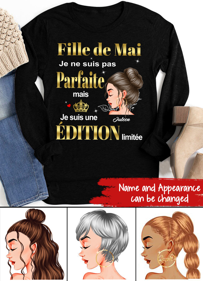 Chemise D&#39;anniversaire De Mai, Chemise D&#39;anniversaire Personnalisée, Reines Nées En Mai, Cadeaux D&#39;anniversaire De Mai, Chemises De Mai Pour Les Femmes