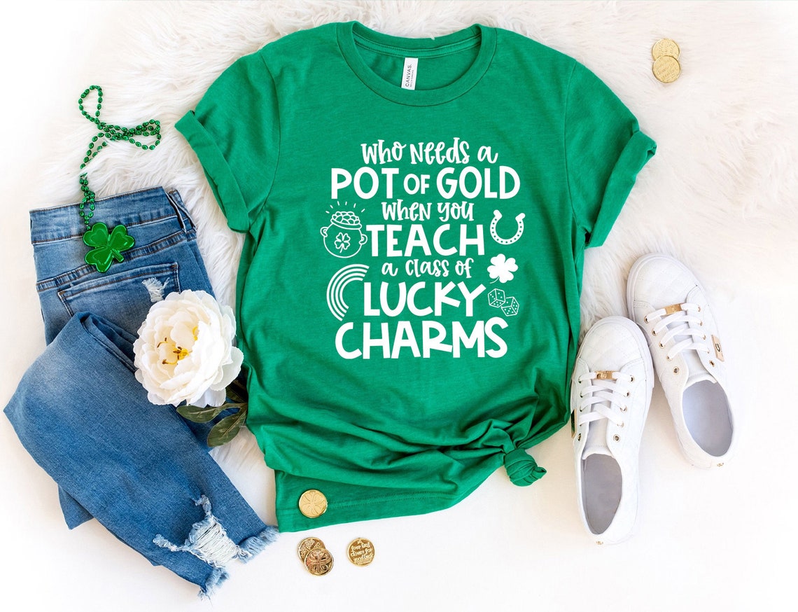 Teacher St Patrick’s Day Shirt, Shamrock Shirt, St Patrick’s Day Shirt, Patrick&#39;s Day, Irish Tshirt