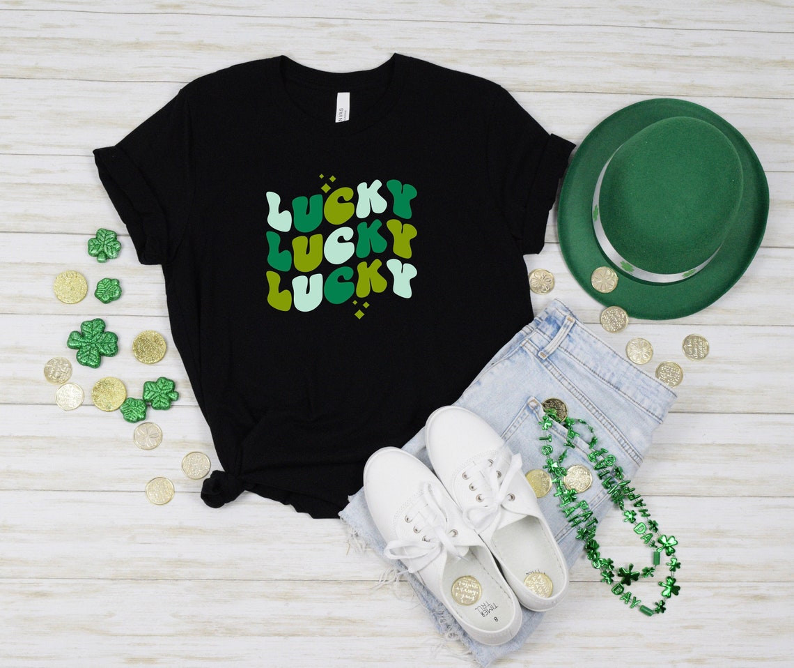 Lucky Shamrock Shirt, Lucky Shirt, St Patrick&#39;s Day Shirt,  Irish Shirt, St. Paddy&#39;s Day Shirt