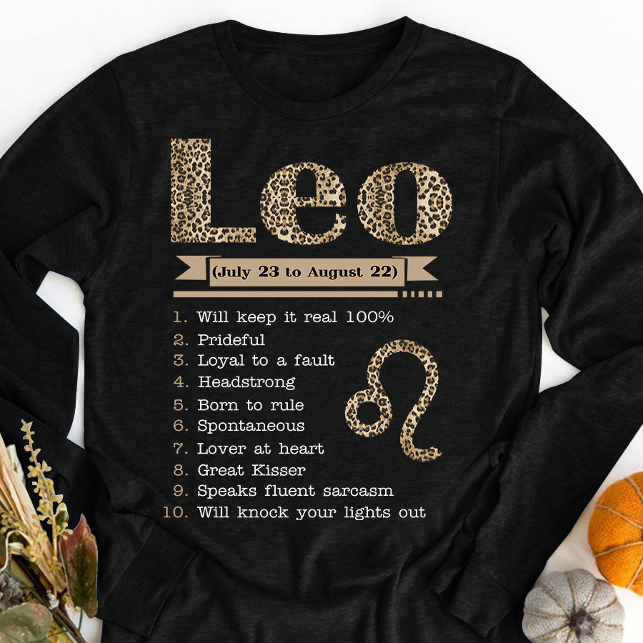 Leo Girl, Leo Birthday Shirts For Woman, Leo Birthday Month, Leo Cotton T-Shirt For Her