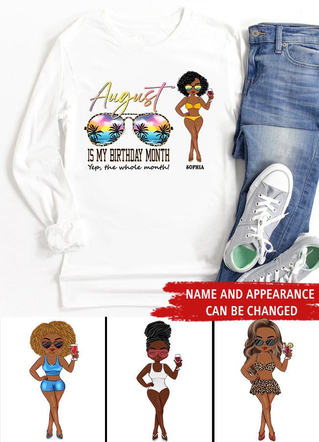 August Birthday Shirt, Custom Birthday Shirt, Queens are Born In August, August Birthday Shirts For Woman, August Birthday Gifts