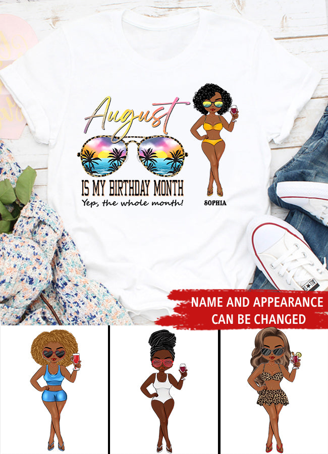 August Birthday Shirt, Custom Birthday Shirt, Queens are Born In August, August Birthday Shirts For Woman, August Birthday Gifts