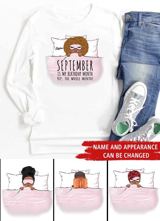 September Birthday Shirt, Custom Birthday Shirt, Queens Born In September, September Birthday Shirts For Woman, September Birthday Gifts