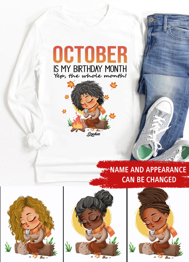 October Birthday Shirt, Custom Birthday Shirt, Queens are Born In October, October Birthday Shirts For Woman, October Birthday Gifts
