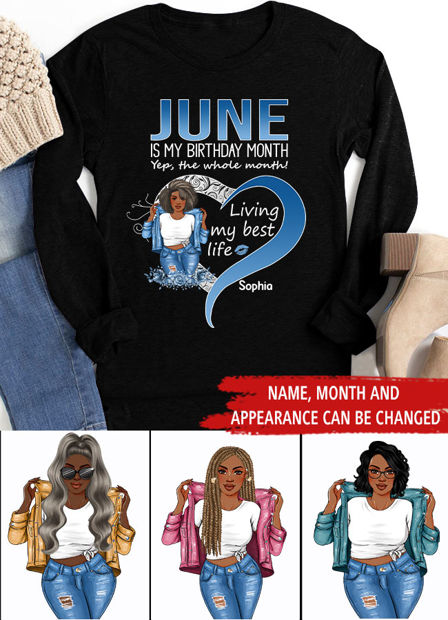 June Birthday Shirt, Custom Birthday Shirt, Queens was Born In June, June Birthday Shirts For Woman, June Birthday Gifts