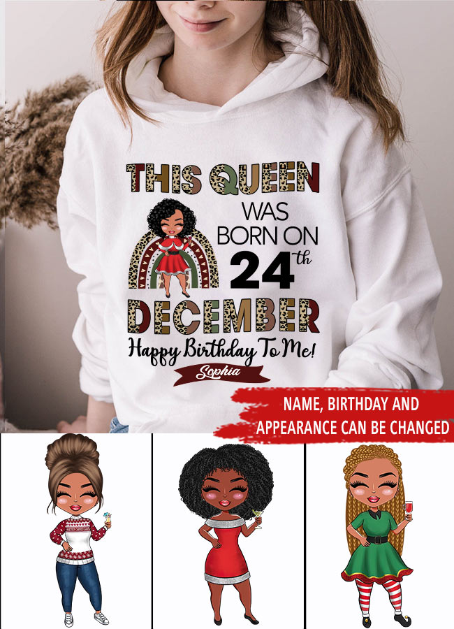Custom December Birthday Shirt For Woman, Queens Are Born In December Gifts, Melanin Afro Woman Shirt, Black Girl Tee, Afro Queen Gift