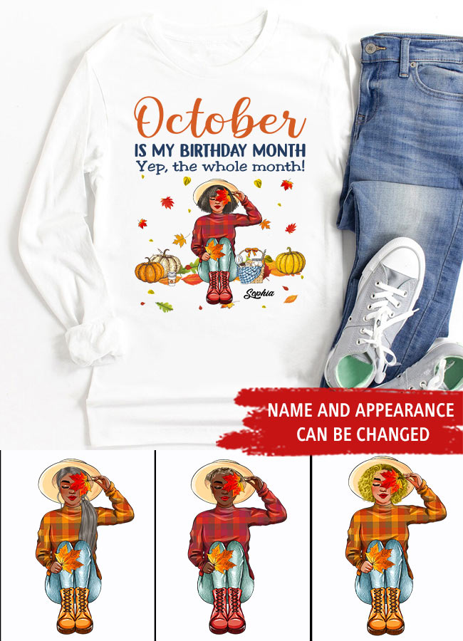 October Birthday Shirt, Custom Birthday Shirt, Queens are Born In October, October Birthday Shirts For Woman, October Birthday Gifts