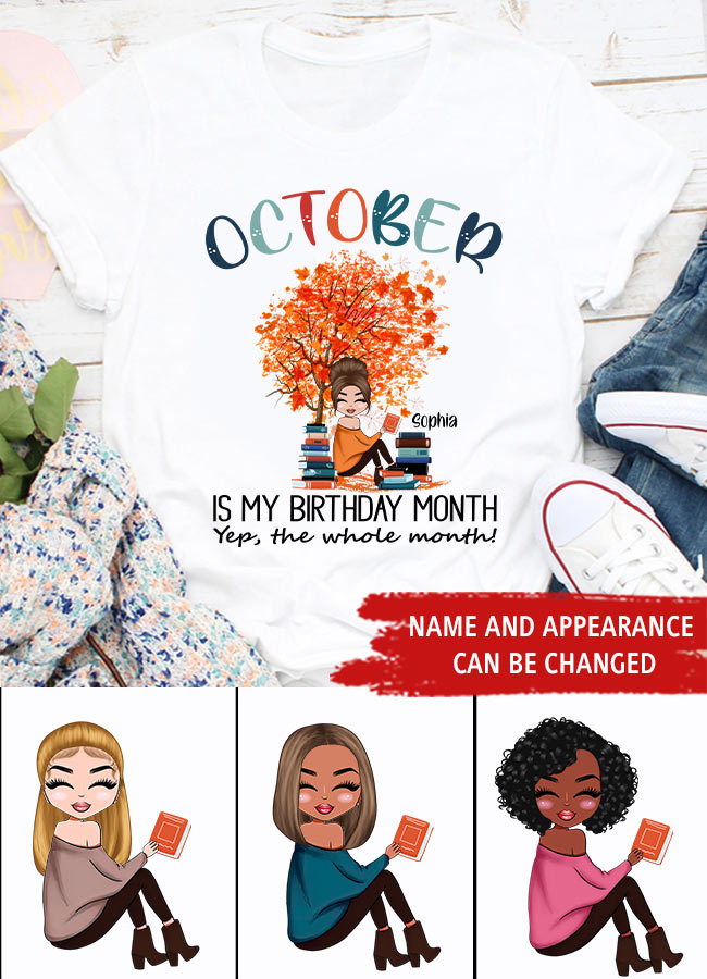 October Birthday Shirt, Custom Birthday Shirt, Queens are Born In October, October Birthday Shirts For Woman, October Birthday Gifts