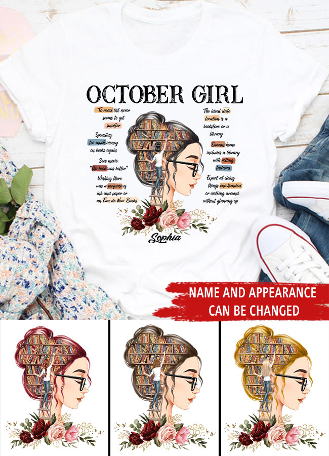 October Birthday Shirt, Custom Birthday Shirt, Queens are Born In October, October Birthday Shirts For Woman, October Birthday Gifts