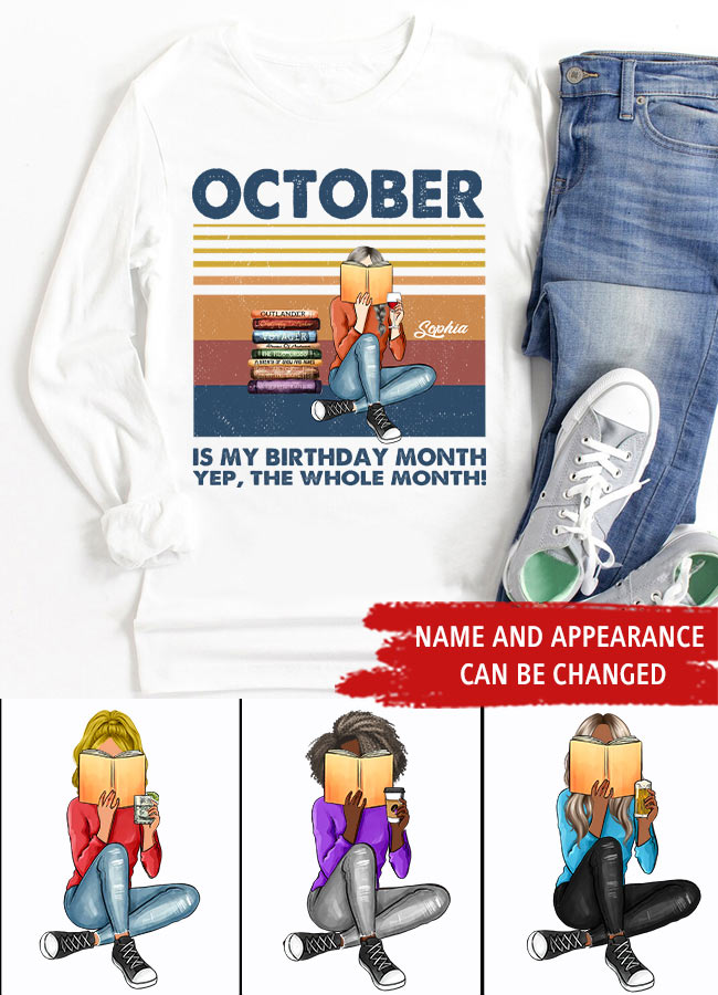 October Birthday Shirt, Custom Birthday Shirt, Queens are Born In October, October Birthday Shirts For Woman, October Birthday Gifts