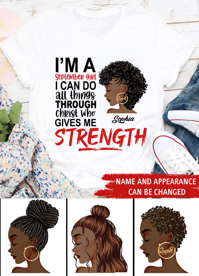 September Birthday Shirt, Custom Birthday Shirt, Queens are Born In September, September Birthday Shirts For Woman, September Birthday Gifts