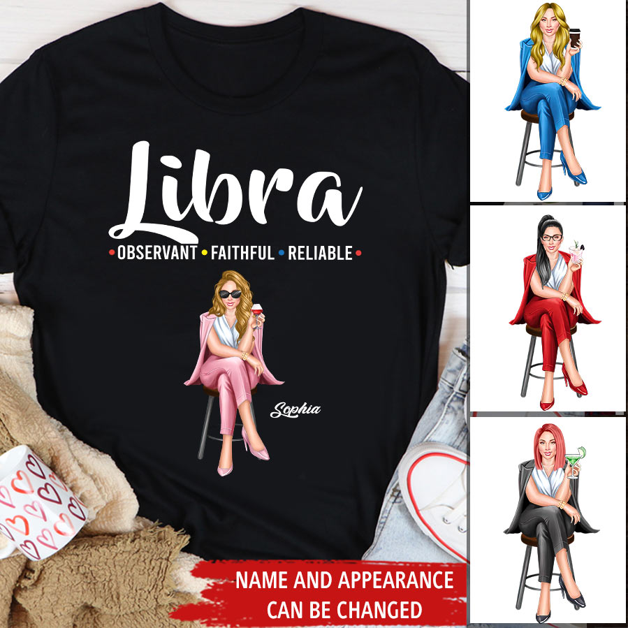 Custom Birthday Shirt, Libra Zodiac t shirt, Libra Birthday shirt, Libra t shirts for ladies, Libra queen t shirt, Libra Queen Birthday shirt