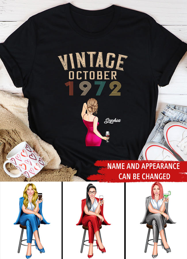 October Birthday Shirt, Custom Birthday Shirt, Queens Born In October, October Birthday Shirts For Woman, October Birthday Gifts