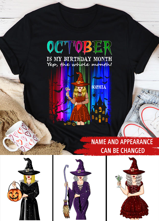 Custom Birthday Shirt, Queens Are Born In October, October Birthday Shirts For Woman, October Birthday Gifts