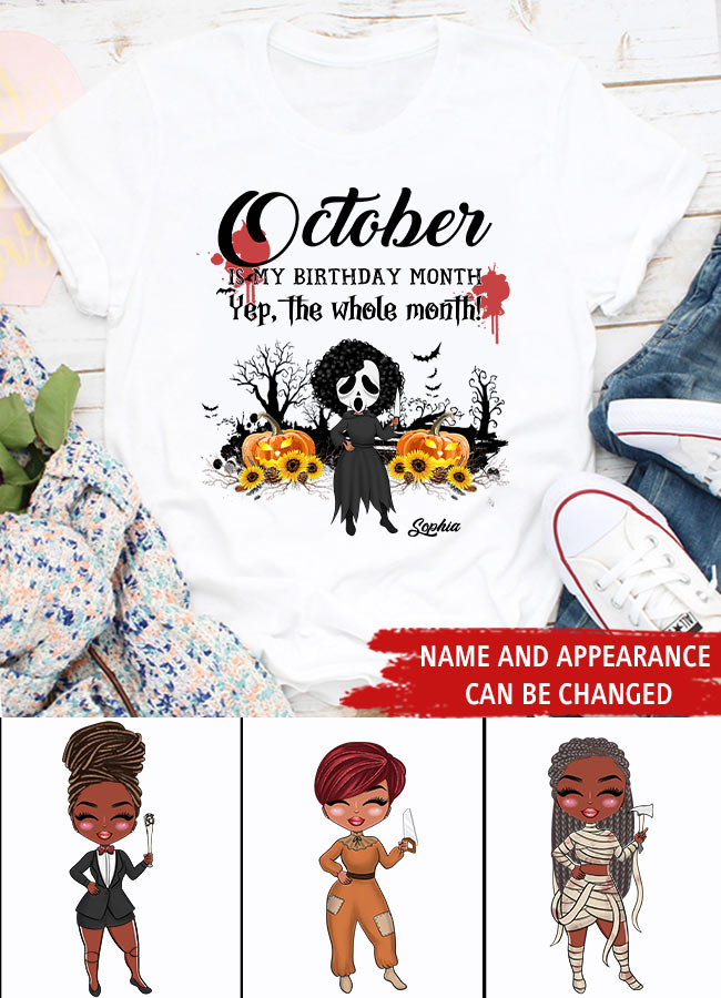 October Birthday Shirt, Custom Birthday Shirt, Queens are Born In October, October Birthday Shirts For Woman, October Birthday Gifts