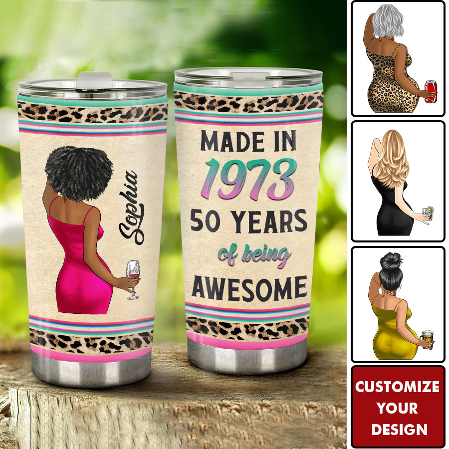 Personalized Tumbler, 50th Birthday Tumbler, Personalized 50th Birthday Gifts, 50th Gift Ideas For Her