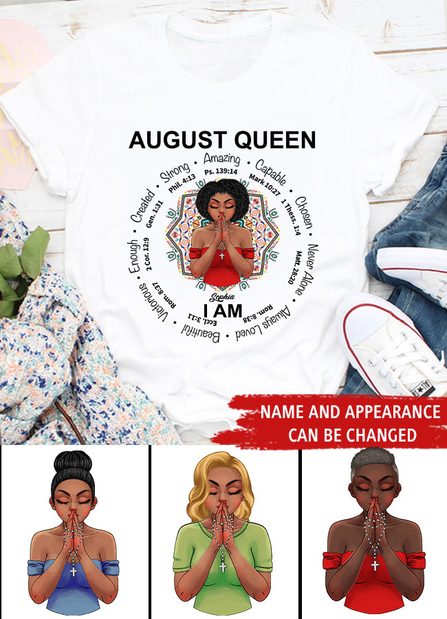 August Birthday Shirt, Custom Birthday Shirt, Queens are Born In August, August Birthday Shirts For Woman, August Birthday Gifts