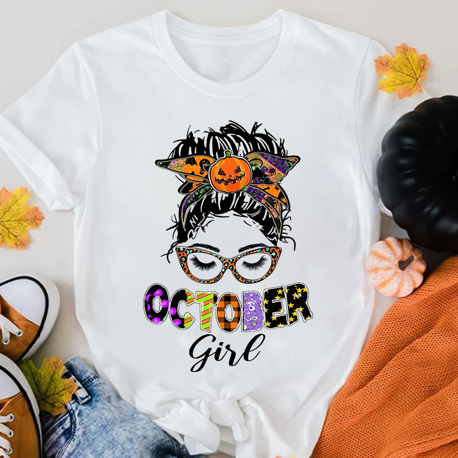 October Birthday Shirt, Custom Birthday Shirt, Queens are Born In October, October Birthday Shirts For Woman, October Birthday Gifts, Personalized Halloween, custom halloween shirts, personalized halloween gifts