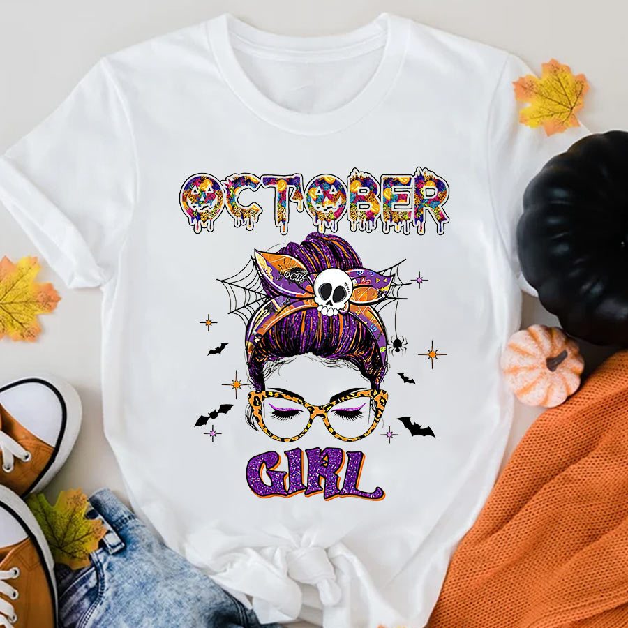 October Birthday Shirt, Queens are Born In October, October Birthday Shirts For Woman, October Birthday Gifts, Halloween shirts, Halloween gift