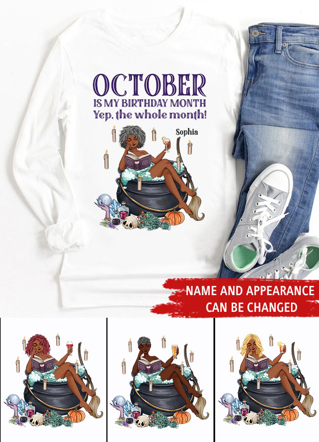 October Birthday Shirt, Custom Birthday Shirt, Queens are Born In October, October Birthday Shirts For Woman, October Birthday Gifts